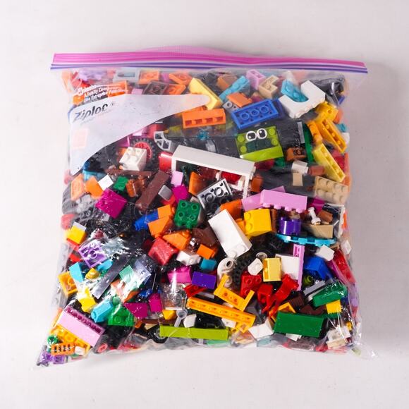 2lb 14oz Lego Brick Pieces Big Bag Random Mixed Building Blocks Assorted Toy Lot - Picture 1 of 8